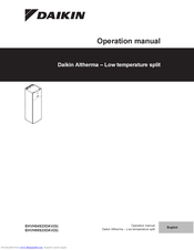 Daikin EHVH04S23DAG Operation Manual