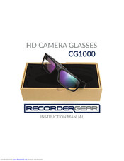 RECORDER GEAR CG1000 Instruction Manual