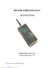 RF Innovations RFI-9256 Operation Manual