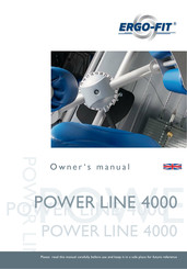 ERGO-FIT Power Line 4000 S MED Owner's Manual