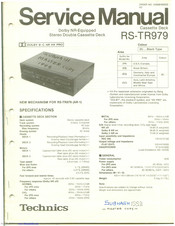 Technics RS-TR979 Service Manual