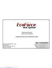 EcoForce Double Universal Air Mover Operation Manuals