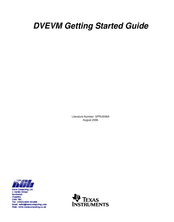 Texas Instruments DVEVM Getting Started Manual