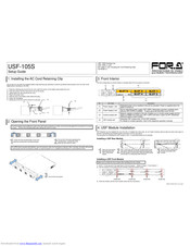 FOR.A USF-105S Setup Manual