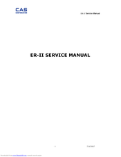 CAS ERII-15 Service Manual