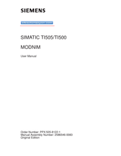 Siemens SIMATIC TI500 User Manual