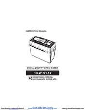 Kyoritsu Electrical Instruments Works, Ltd. KEW 4140 Instruction Manual