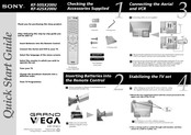 Sony Grand Wega KF-42SX200U Quick Start Manual