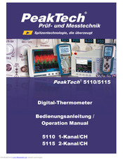 PeakTech 5115 Operation Manuals