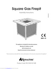 RoyalFire RFJC34501GF-MB Assembly Instructions/Use And Care Manual