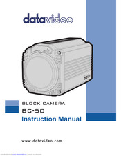 Datavideo BC-50 Instruction Manual