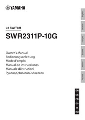 Yamaha SWR2311P-10G Owner's Manual