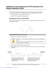 Smart Technologies Sympodium DT770 Addendum