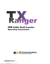 BI COMMUNICATIONS TX RANGER Operating Instructions Manual