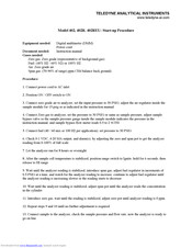 Teledyne 402R-EU Instruction Manual