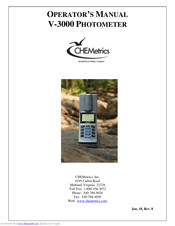 CHEMetrics V-3000 Operator's Manual