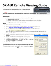 Active Vision SX-460 Manual