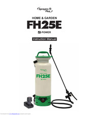 Sprayers Plus FH25E Instruction Manual