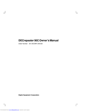 Digital Equipment DECrepeater 90C Owner's Manual