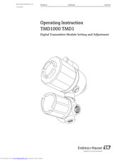 Endress+Hauser TMD1 Operating Instructions Manual