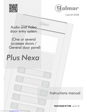 Golmar Plus Nexa Instruction Manual