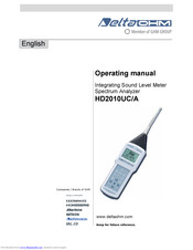 DeltaOHM HD2010UC/A Operating Manual