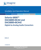 Imagine communications DAC6800 plus BCA4Z Installation And Operation Manual