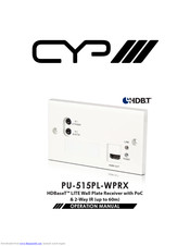 Cyp PU-515PL-WPRX Operation Manual