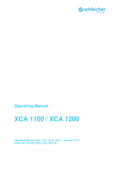 Schleicher XCA 1200 Operating Manual