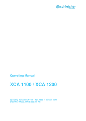 Schleicher XCA 1100 Operating Manual