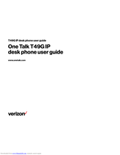 One Talk Verizon T49G User Manual