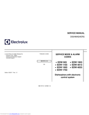 Electrolux EDW 1503 Service Manual