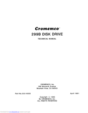 Cromemco 299B Technical Manual