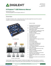 Digilent I/O Explorer Reference Manual
