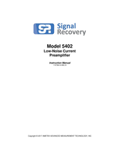Ametek Signal Recovery 5402 Instruction Manual