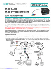 NTI ST-C5HDA-600 Quick Installation Manual