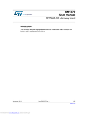 ST SPC560B-DIS User Manual