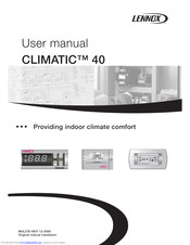Lennox CLIMATIC 40 User Manual