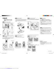 VTech mi6896 - 5.8 GHz DSS Cordless Phone Quick Start Manual