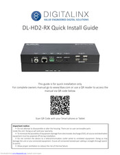 Digitalinx DL-HD2-RX Quick Install Manual