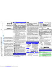 Hioki 3246-60 Instruction Manual