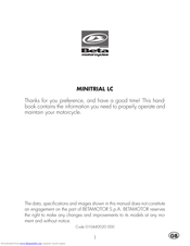 Beta MINITRIAL LC Owner's Manual