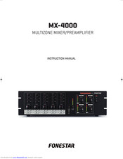 FONESTAR MX-4000 Instruction Manual