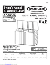 Spacemaker VERSA-SHED EVRS63EU Owner's Manual & Assembly Manual