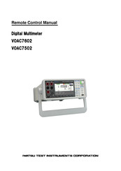 Iwatsu VOAC7502 Manual