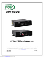FSR INC. DV-HAS User Manual