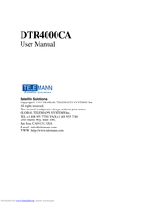 TeleMann DTR4000CA User Manual