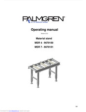 Palmgren MSR 4 Operating Manual