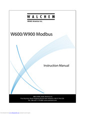 Walchem W600 Series Instruction Manual
