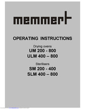 Memmert SLM 700 Operating Instructions Manual